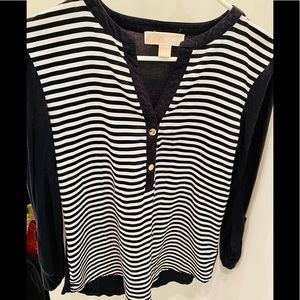 Women’s‎ Michael Kors navy striped blouse Small